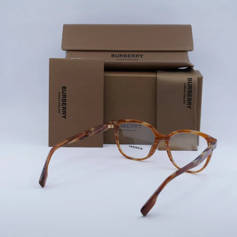 Burberry BE2332 3915 Eyeglasses Spotted Brown 52mm Square Frame - Picture 10 of 10